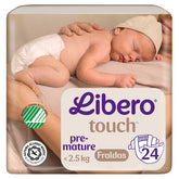 Libero Fraldas Touch (<2.5kg) 24unid.
