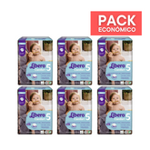 Libero Fraldas Comfort 5 (10-14Kg) X24unid. X6 PACK ECONÓMICO