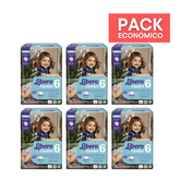 Libero Fraldas Comfort 6 (13-20Kg) 22unid. X6 PACK ECONÓMICO
