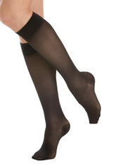 Relaxsan Meias altas de 140 denier com suporte moderado e tecnologia Lycra 3D Tamanho 3 Preto