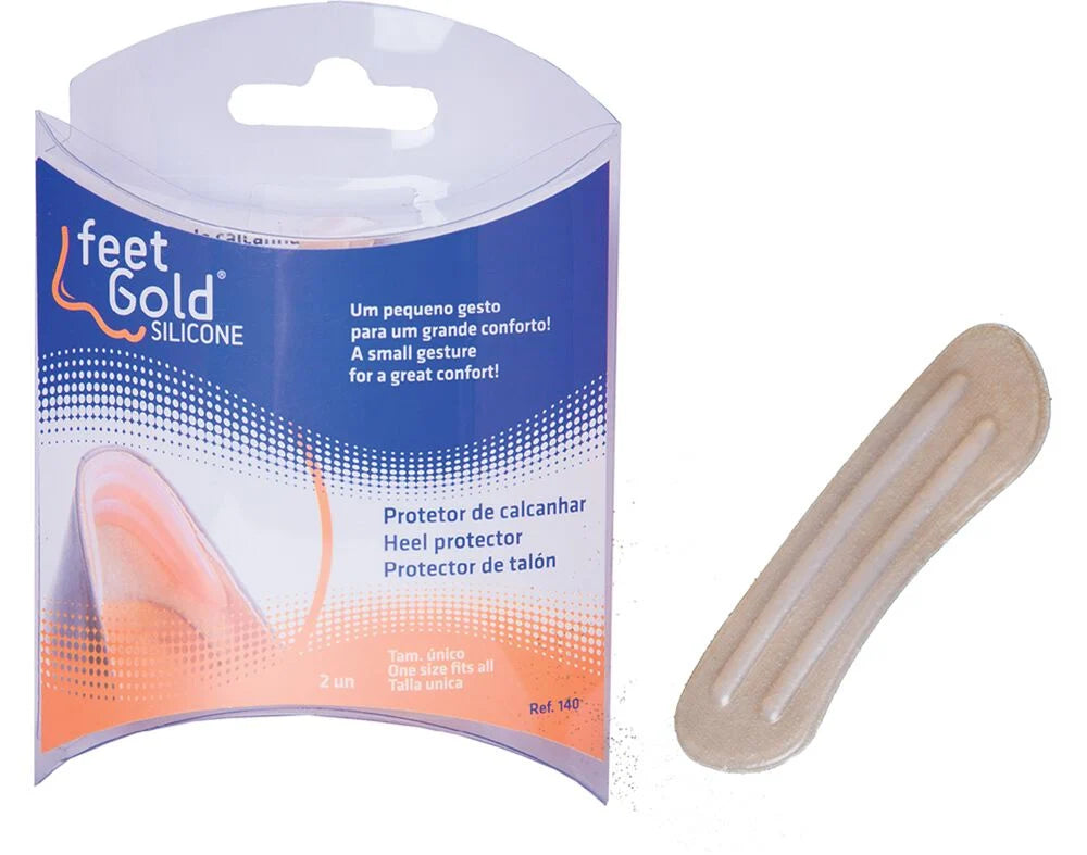 Feet Gold Silicone Protetor Ortosilicone de Calcanhar 140