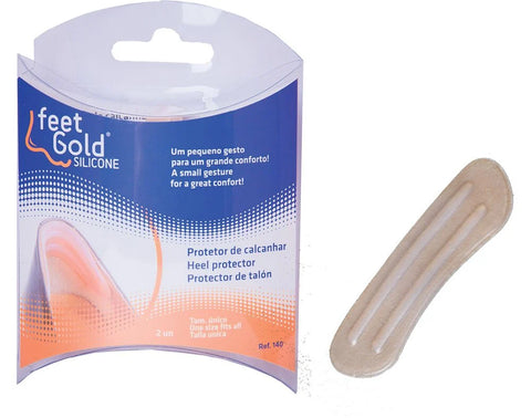 Feet Gold Silicone Protetor Ortosilicone de Calcanhar 140