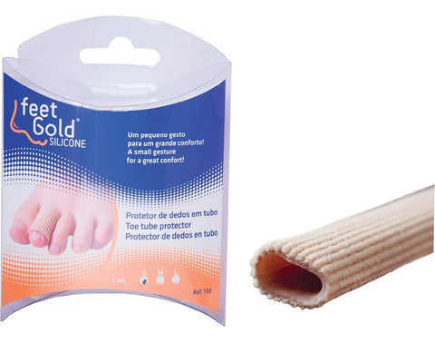 Feet Gold Protetor Ortosilicone Dedos L