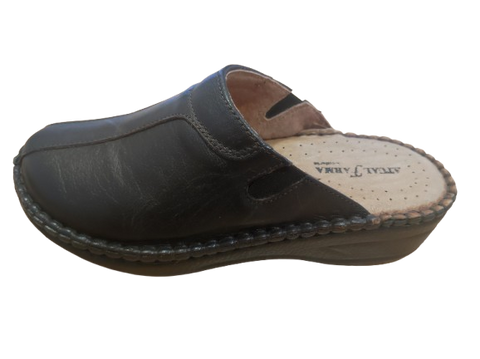 AtualConforto Chinelo em Pele Castanho