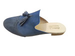 Atualconforto Chinelo em Pele  Azul