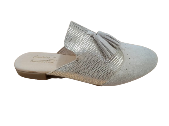 Atualconforto Chinelo em Pele  Bege