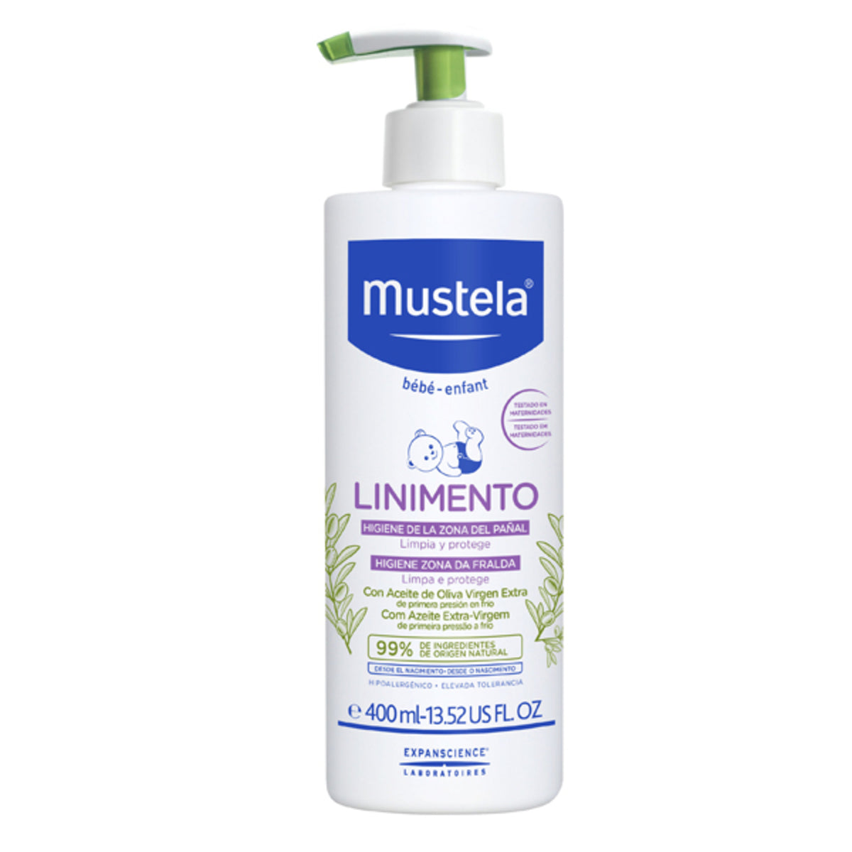 Mustela Baby Liniment Hygiene Diaper Area 400ml