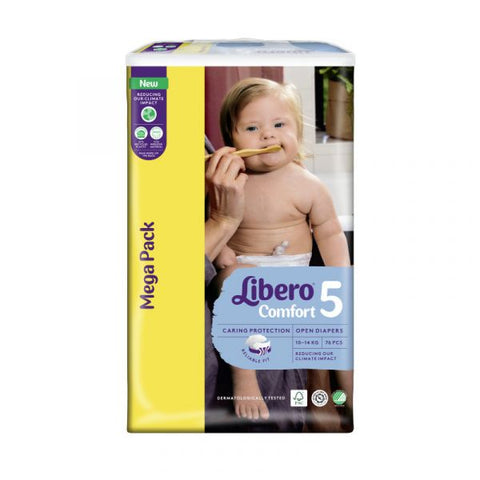 Libero Fraldas Comfort 5 (10-14Kg) X76unid.