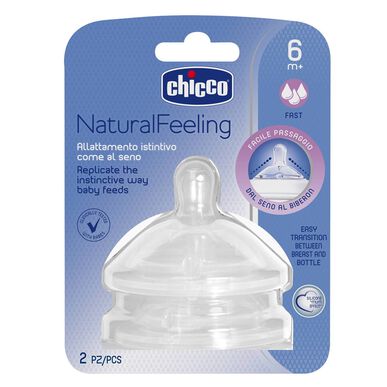 Chicco Tetina Natural Feeling Fluxo Rápido +6m