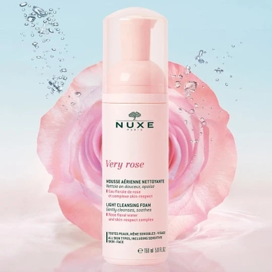 Nuxe Very Rose Espuma de Limpeza Leve 150ml