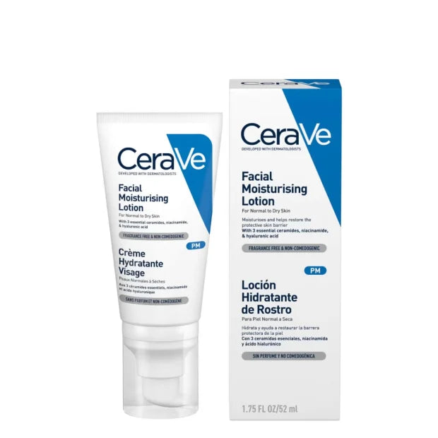 Cerave Loção Facial Hidratante Pele Normal a Seca 52ml