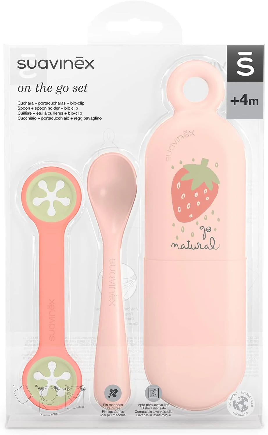 Suavinex Spoon Set + Bib Clip + Storage Box