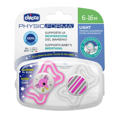 Chicco Chupeta Physio Forma 6-16 meses Luminosa x2