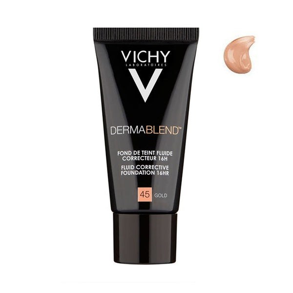 Vichy Dermablend Fond Teint Fluid Foundation Color 45 Gold 30ml