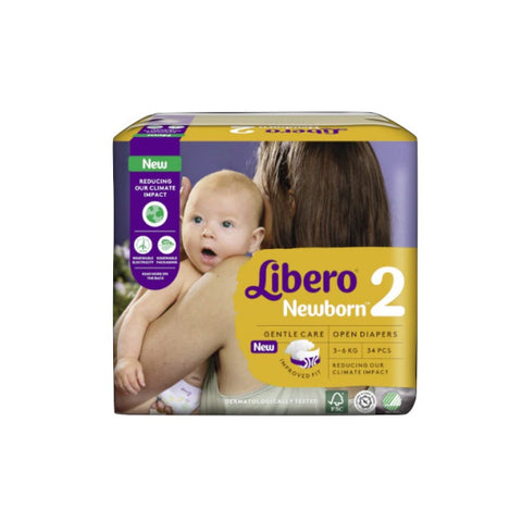 Libero Fraldas Newborn 2 (3-6KG) X34unid.