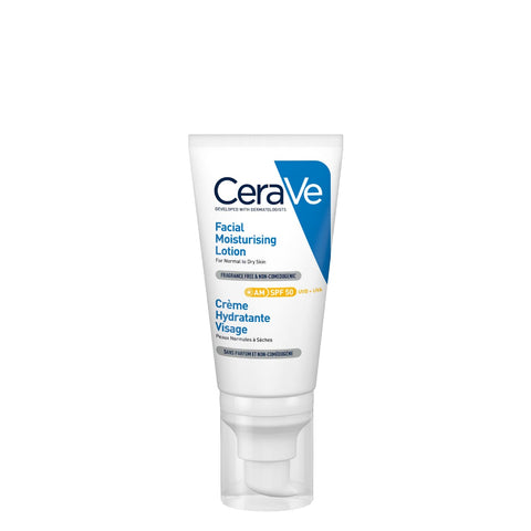 Cerave Loção Facial Hidratante e Protetora SPF50 52ml