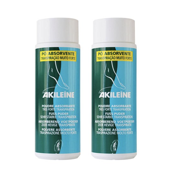 Akileine Absorbent Powder for Feet 75g X 2 units