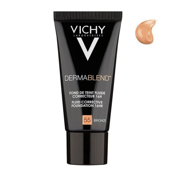 Vichy Dermablend Fond Teint Base Fluida Cor 55 Bronze 30ml