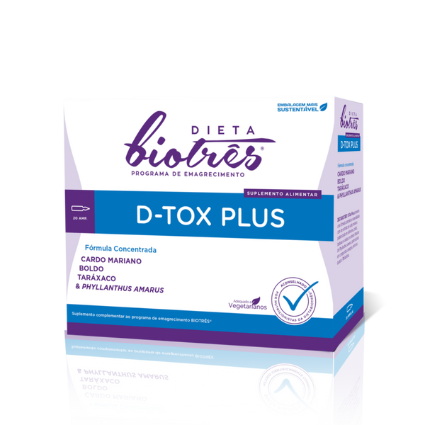 Biotrês D-Tox Plus 20 Ampolas