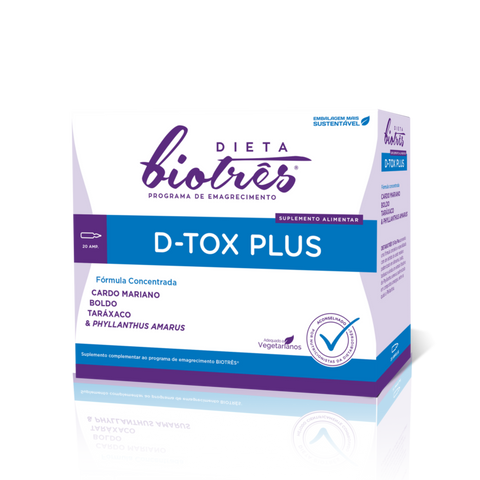 Biotrês D-Tox Plus 20 Ampolas