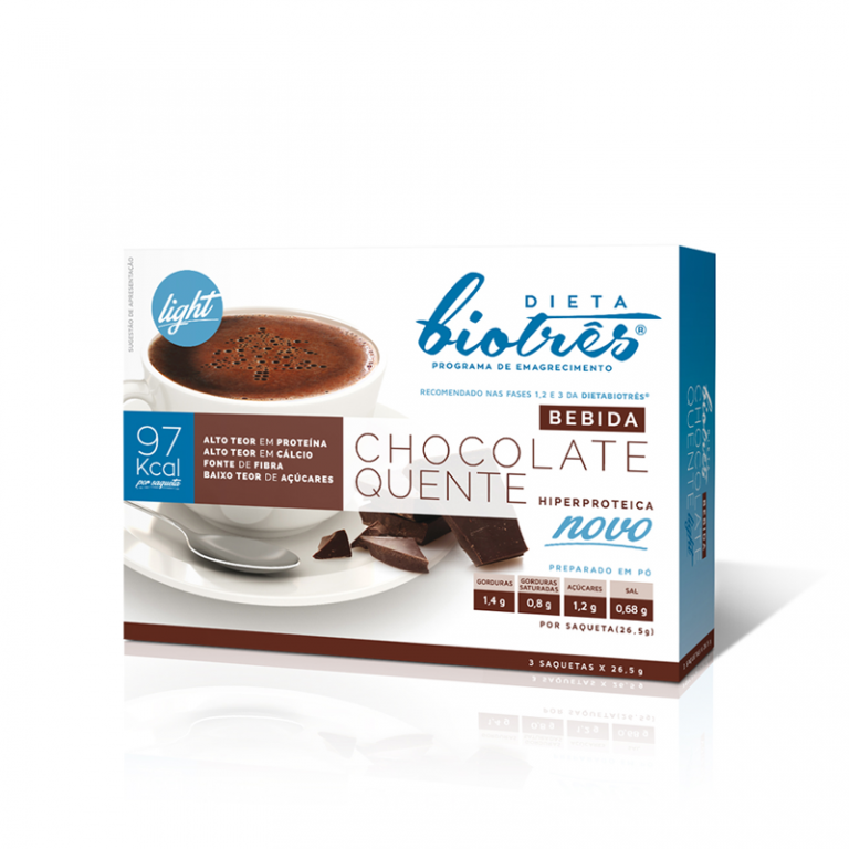 Biotrês Chocolate Quente 3 saquetas x 26.5G