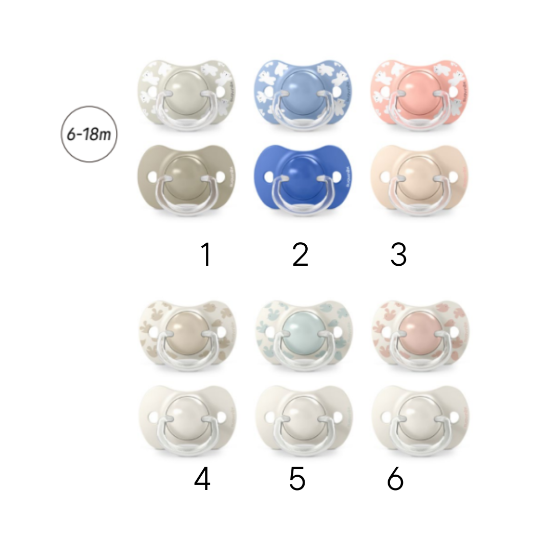 Suavinex Chupeta Tetina Fisiológica SX Pro Silicone Prints 6-18m 2 unidades
