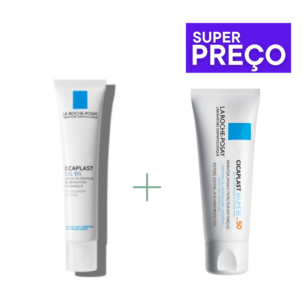 La Roche Posay SUPER PREÇO Cicaplast B5 Gel Acelerador de Reparação 40ml & Cicaplast Balsamo fps50+ 40ml
