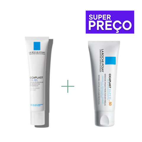 La Roche Posay SUPER PREÇO Cicaplast B5 Gel Acelerador de Reparação 40ml & Cicaplast Balsamo fps50+ 40ml