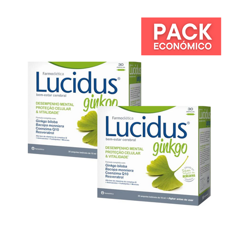 Lucidus Ginkgo 30 ampolas x 2 PACK ECONÓMICO