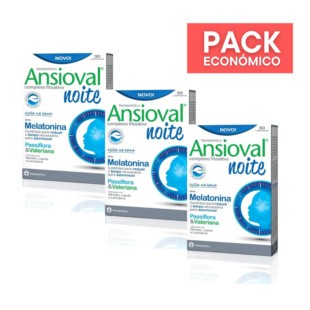 Ansioval Noite 30 comprimidos X3 PACK ECONÓMICO