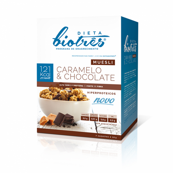 Biotrês Muesli Caramel-Chocolate x 7 sachets