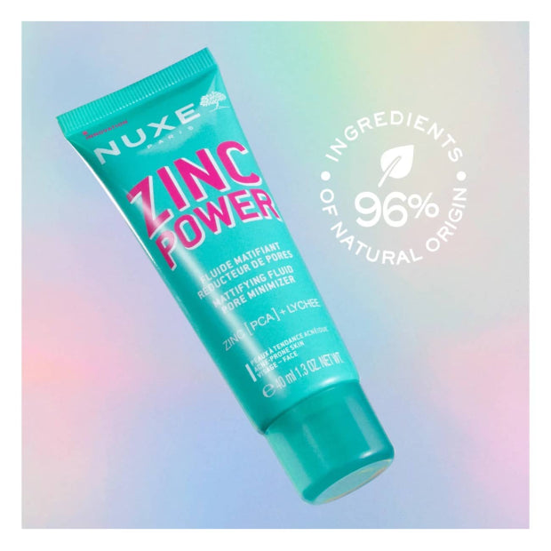 Nuxe Zinc Power Fluido Matificante Minimizador de Poros 40ml