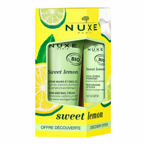 Nuxe Sweet Lemon Creme de Mãos e Stick Labial - 30 mL + 4 G