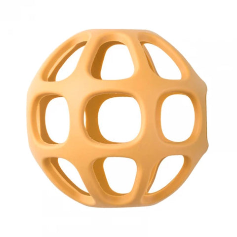 Saro Bola Sensorial de Silicone Mostarda