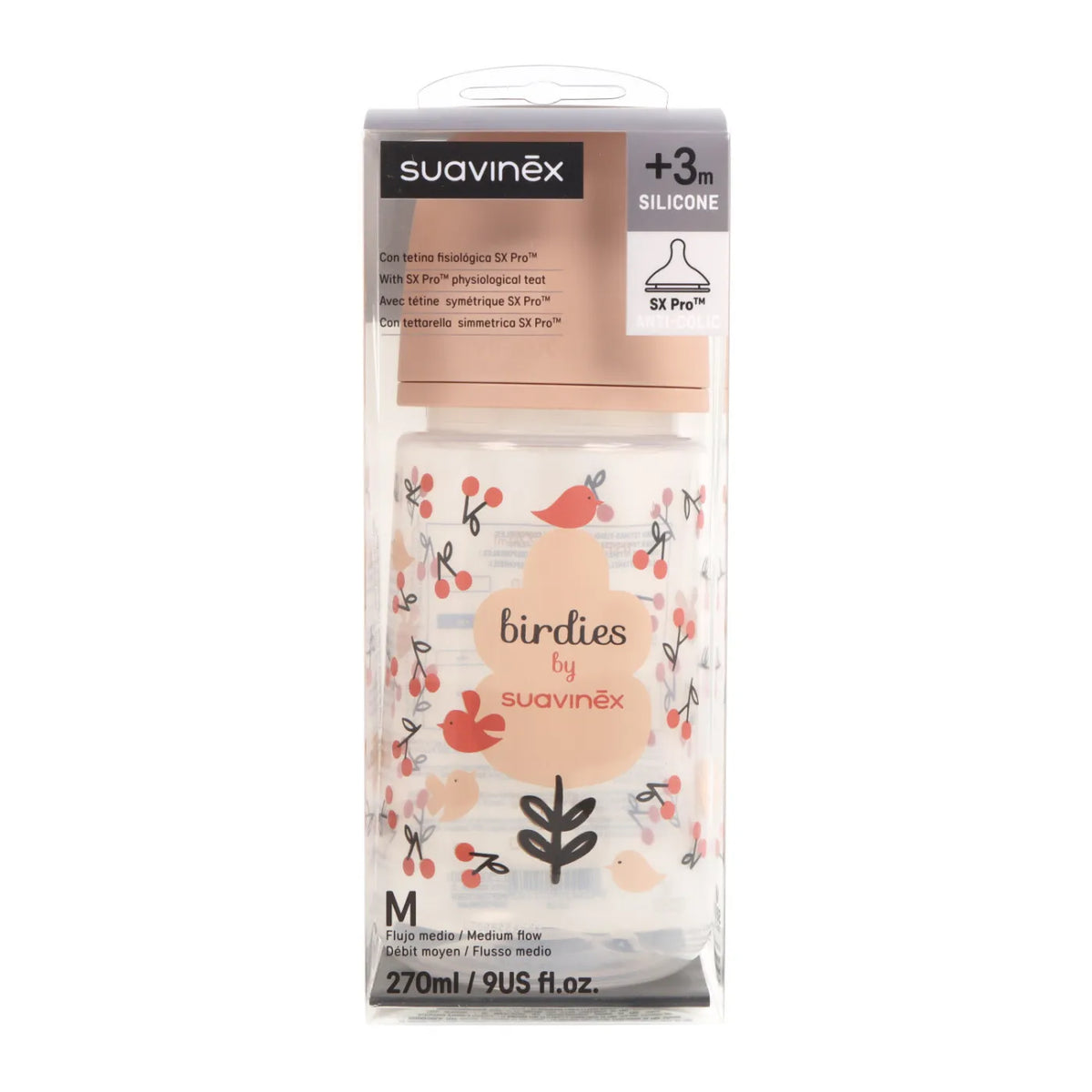 Suavinex Biberão Prints Sx Pro Fluxo Médio 270ml