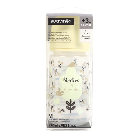 Suavinex Biberão Prints Sx Pro Fluxo Médio Bege 270ml