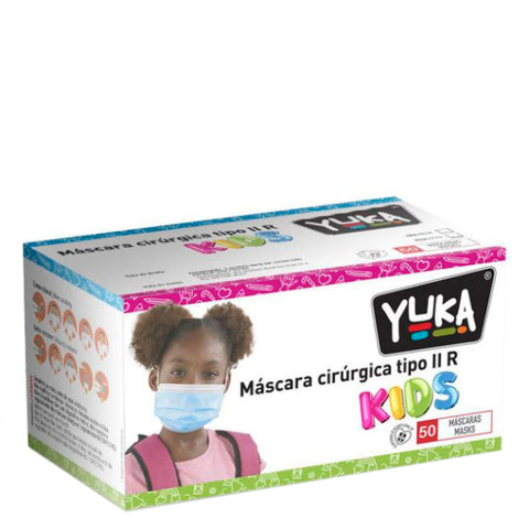 Yuka Máscaras Cirúrgicas Tipo IIR Criança Cor Azul 50unid.